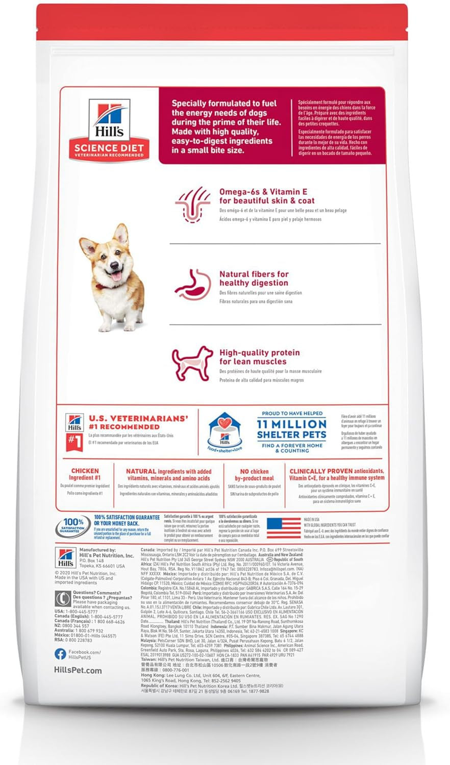 Adult Small Bites, Chicken & Barley Recipe, Dry Dog Food, 6.8Kg Bag