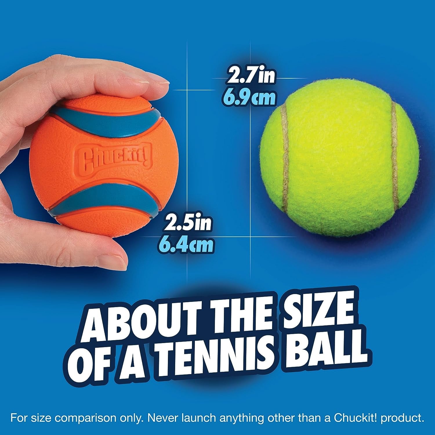 17001 2.5-Inch Ultra Ball 2 Pack, Medium, Orange/Blue