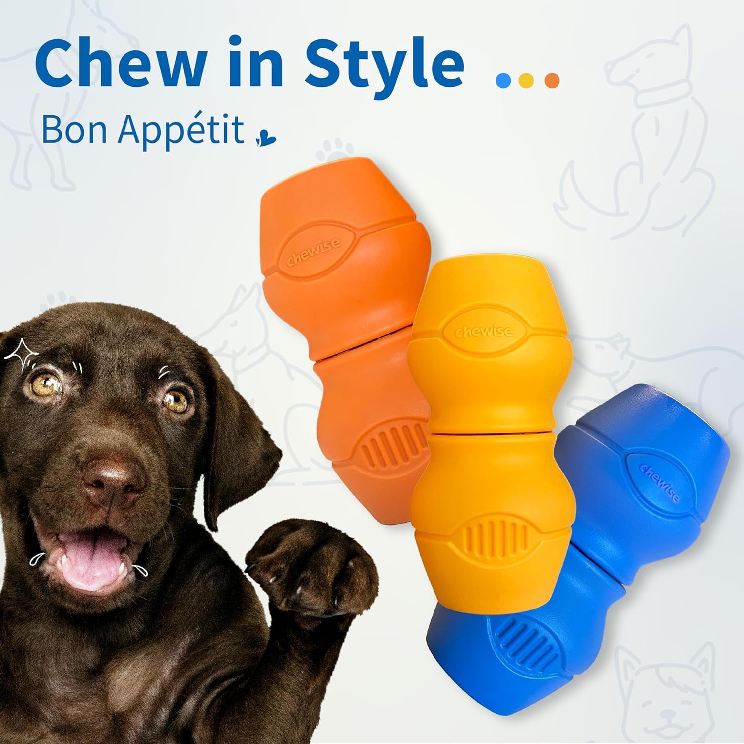 Chewise Bully Stick Holder, Ultimate Secure Heavy Duty Dog Treats Holder, Bpa-Free Safety Device to Prevent Choking, Fits Various Bully Sticks for Dogs