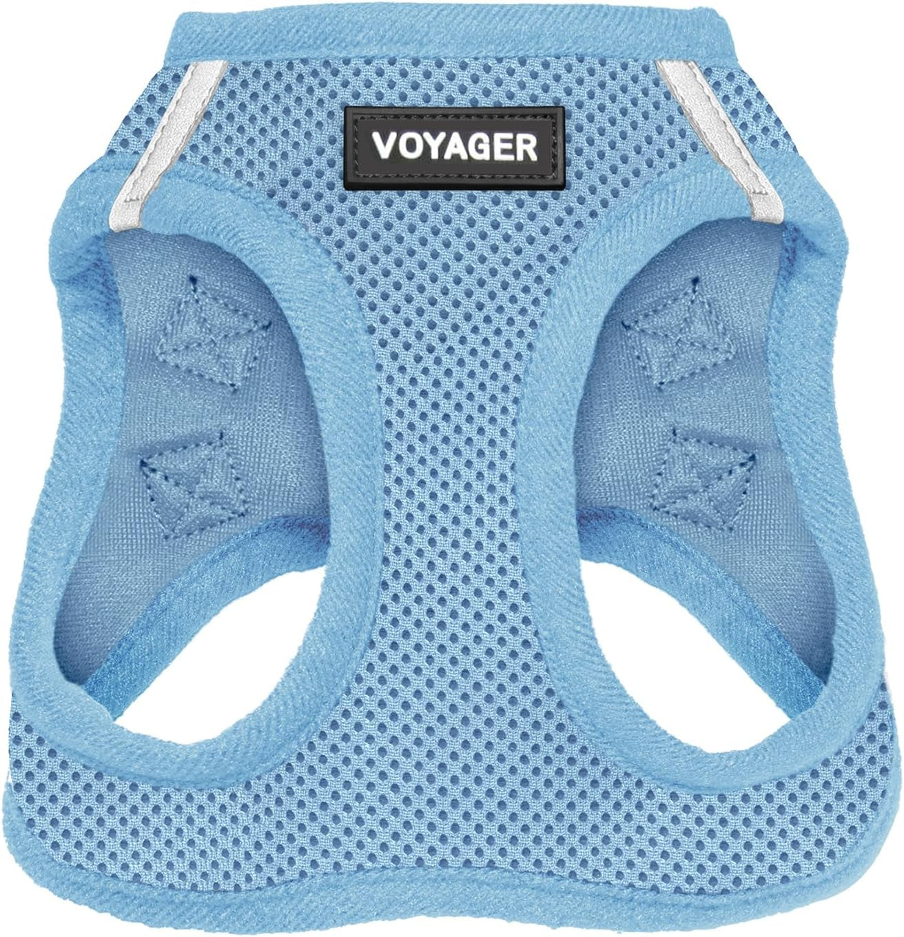 Voyager Step-In Air Dog Harness - All Weather Mesh, Step in Vest Harness for Small and Medium Dogs by  - Baby Blue (Matching Trim), S (Chest: 14.5 - 17") (207T-BBW-S)