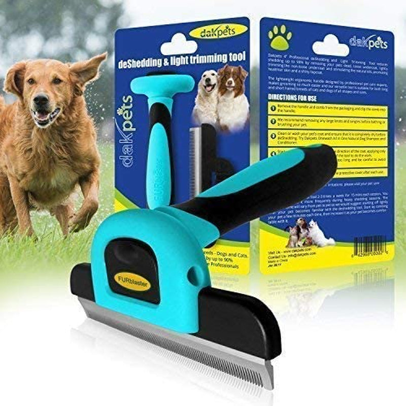 Deshedding Dog Brush | Cat & Dog Brush for Shedding | Effective Dog Grooming Tool & Pet Hair Remover | Cat Deshedding Brush | for Short & Long Haired Pet Grooming All Year Round