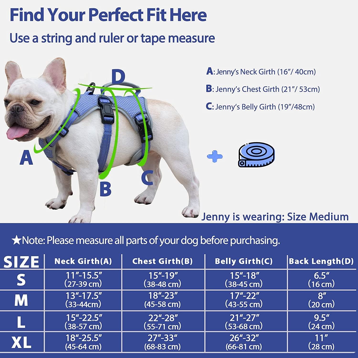 Escape Free Dog Harness, No Slip Harness with Lift Handle, Adjustable No Pull Vest with Soft Breathable Padded and Leash Clip for Medium and Large Dogs Walking Hiking Training Purple(X-Large)