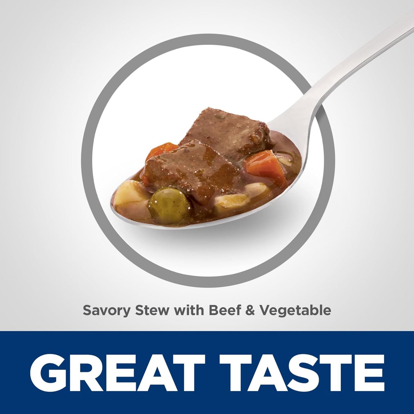 Adult 7+ Savory Stew with Beef and Vegetables Senior Canned Dog Food, 363G, 12 Pack