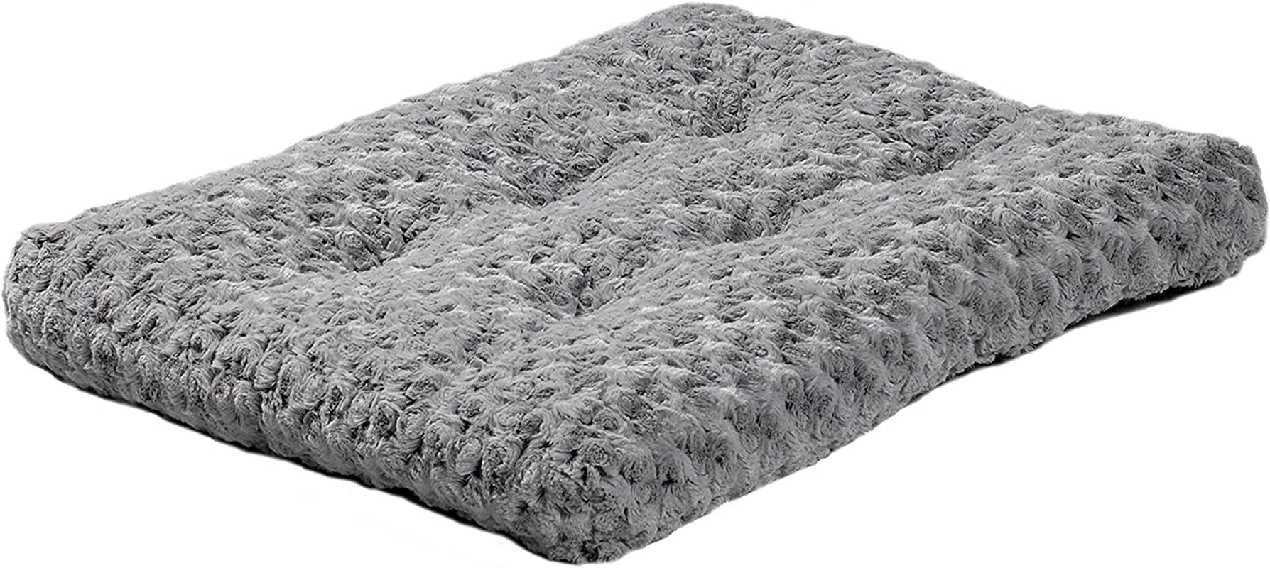 Plush Pet Bed | Ombré Swirl Dog Bed & Cat Bed | Gray 17L X 11W X 1.5H - Inches for Toy Dog Breeds, 40618-SGB, 18-Inch