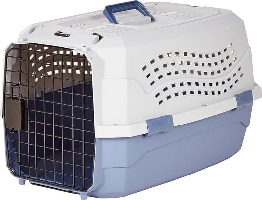 2-Door Top Load Hard-Sided Dog and Cat Kennel Travel Carrier, 58 Centimeters