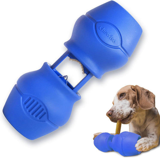 Chewise Bully Stick Holder, Ultimate Secure Heavy Duty Dog Treats Holder, Bpa-Free Safety Device to Prevent Choking, Fits Various Bully Sticks for Dogs